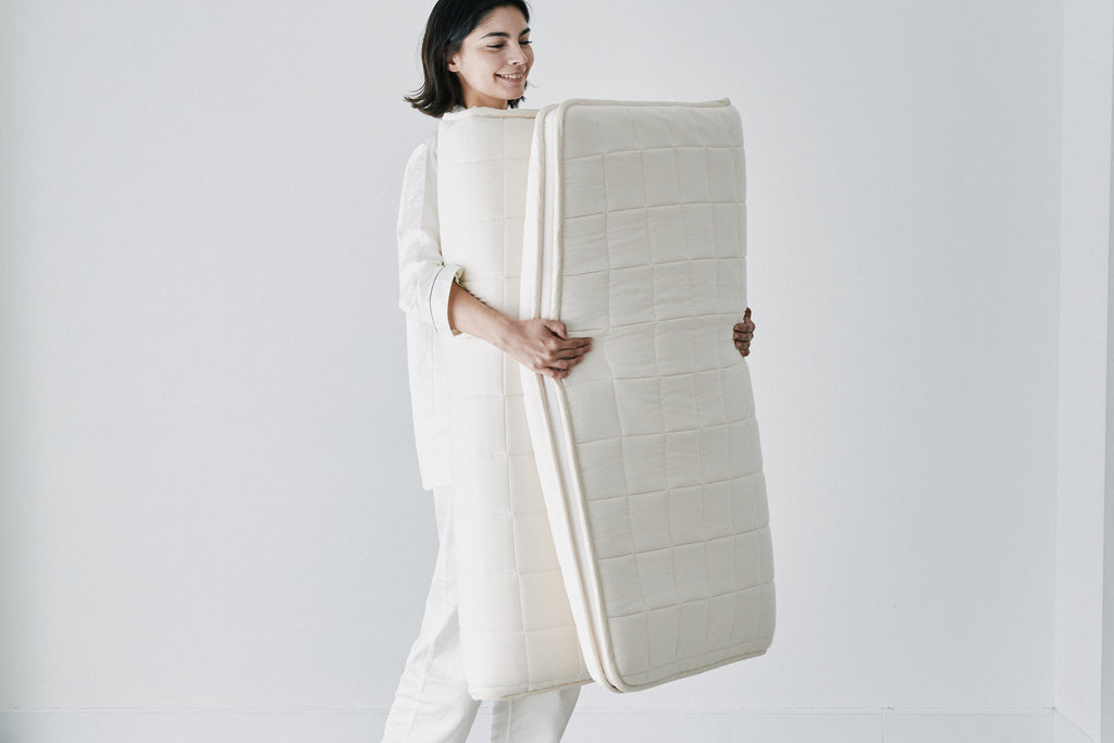 Mattress Basic｜英国ウール多層構造マットレス –  腰・肩にやさしい、薄くて軽い眠り